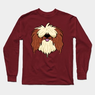 Brown mid haired shih tzu Long Sleeve T-Shirt